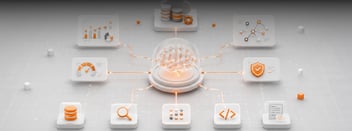 Representación de observabilidad unificada conectando inteligencia artificial y cloud