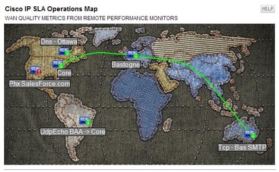 Mapa de operaciones IPSLA Cisco