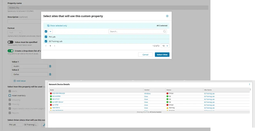 SolarWinds Enterprise Operations Console